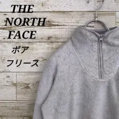 【k1245】USA規格ノースフェイスハーフジップボアフリースブルゾンジャケット