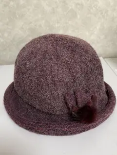 オーロラ帽子 (ミンク飾り付き) サイズM 57.5㎝