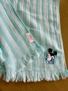 東京デズニーリゾート　ミッキーマウス ストライプストール　ガーゼ　未使用