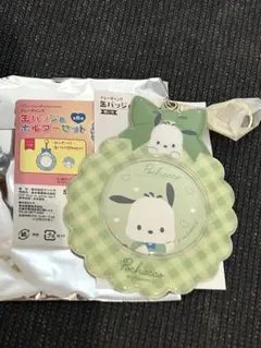 サンリオ　缶バッジ&ホルダーセット　ポチャッコ