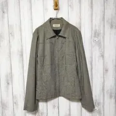 ジョルジュレッシュ　サイズ40　ジップアップ ウールジャケット　千鳥格子