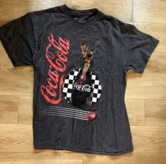 Coca-Cola コカコーラ　ダークグレー Tシャツ L