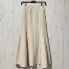 ✨美品✨マーメイドスカート《S》アイボリー系　小さめ　フレア　可愛い　春夏秋冬