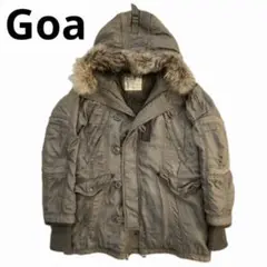 goa ゴアリアルファー付きミリタリーモッズコートカーキライナーy2k n3b ⭐️未使用⭐️goaゴアリアルファー付きミリタリーモッズコート