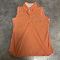 Puma レディース ゴルフシャツ M オレンジ