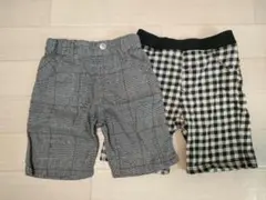 チェック柄パンツ サイズ90