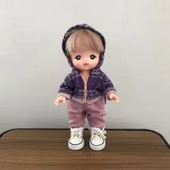 メルちゃん ソランちゃん ◇ スエット セットアップ ◇ パープルxピンク
