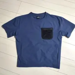 【美品】ワークマン耐久撥水水陸両用！ ダークブルー Tシャツ 150cm