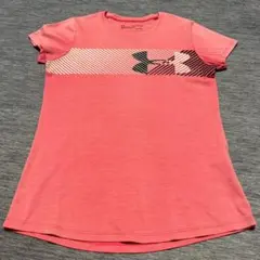 Under Armour HeatGear ピンクTシャツ YXL 速乾性