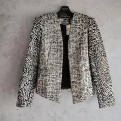 タグ付インポート　ミスセルフリッジ　ラメ混ドレスツイードジャケットuk8asos