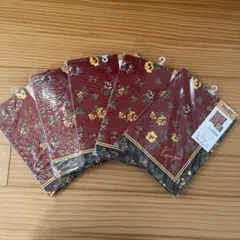 KENZO 座布団カバー KZ 615 花柄 赤　10枚セット　新品・未使用 KENZO】 クッションカバー （銘仙版) （座布団カバー）5枚セット