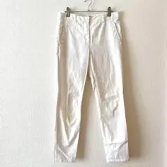 ☆【セオリー】テーパードパンツ アンクル丈 綿混 ポケット有 無地 サイズ0