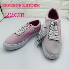 ピンク色 REVENGE STORM　スニーカー　リベンジストーム　22cm