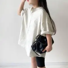 sale1999 ⇊ 【130】 チャオパニックティピー リネンシャツ 半袖