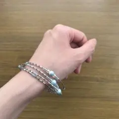 ビーズブレスレット ヴィンテージ感 Y2k