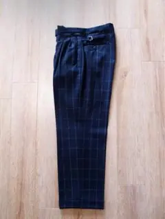 SUN/kakke チェック柄 スラックス パンツ size: S
