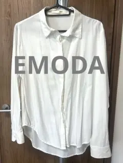 EMODA エモダ ホワイトレディース白長袖シャツ