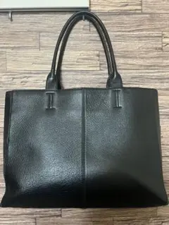 【美品】SHIPS シップス 肩掛け ビジネス トートバッグ シボ 本