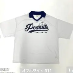 スヌーピー メッシュ Tシャツ ユニフォーム風 ピーナッツロゴ 新品未使用