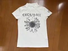 セシルマクビーグリーン　半袖モックネック　サイズ2(M)