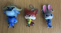 ズートピア プラプラマスコット ニック　ジュディ　ボゴ署長