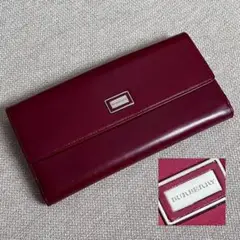 Burberry☆レザー2つ折り長財布 美品