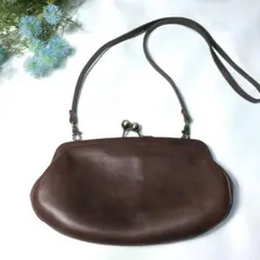 【確認用】ANVOCOEVR　レザー　アンヴォクール　がま口バッグ ショルダー