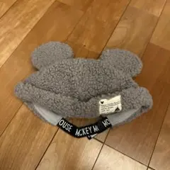 東京ディズニーリゾート ミッキー耳付き帽子　もこもこ