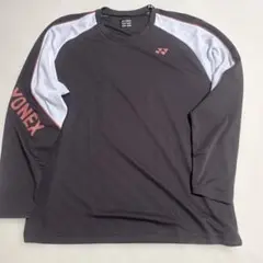 YONEX 長袖ウォームアップウェア L チョコレート　ロングTシャツ