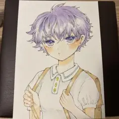 オリジナル 手描き イラスト 一点物