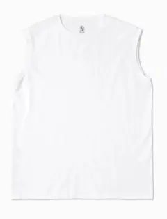 BATONER ROYAL ORGANIC COTTON ノースリーブ 3 白