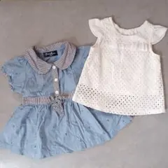 【サイズ80】トップス・ワンピース×2枚