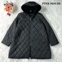 【美品】PINK HOUSE ピンクハウス キルティングコート フェイクファー