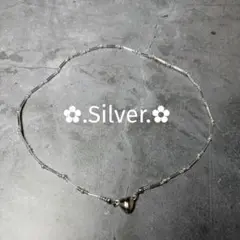 ✿.Silver.✿ ワントーンネックレス