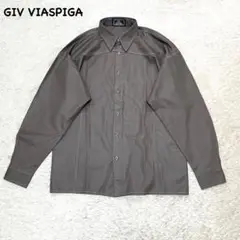 t1514 【giv viaspiga】　美品　長袖シャツ　レギュラーカラー