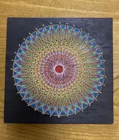 ⭐️糸掛けアート⭐️ 糸掛け曼荼羅 ⭐️ ストリングアート⭐️ 20×20cm⭐️⑪