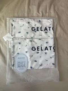 【新品未使用】gelato pique 花柄 枕カバー 2枚セット