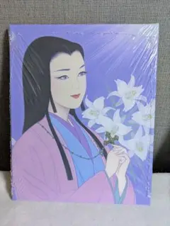鶴田一郎 美人画 ポスター　F8額装入り　インテリア　美女 アート 鶴田一郎 美人画 ポスター F8額装入り インテリア 美女 アート