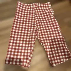 ZARA 赤と白 チェック柄 6 サイクルパンツ　スパッツ