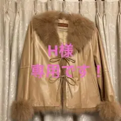 キャメルの羊革ジャケット 美品