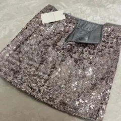 美品　タグ付き　Zadig&Voltaire キラキラスパンコール　ミニスカ