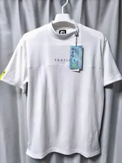 新品　フットジョイ　モックネック　白
