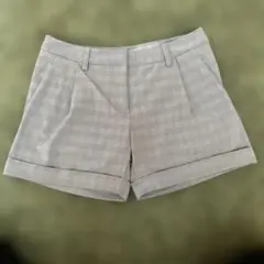 adidas チェック柄 レディース ゴルフ　ショートパンツ ＸＬ
