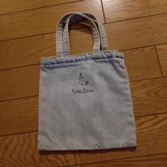 ミニバッグ　デニム　Ropé Picnique トートバッグ 淡い青