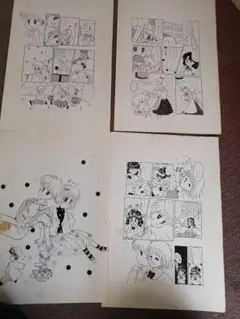 最終値下少女漫画 原画　素人漫画　ハンドメイド　趣味　10 枚‼️応募1−11