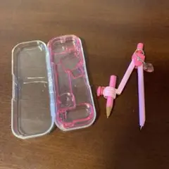 ピンク コンパス ケース付き