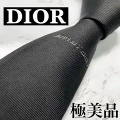 ✨極美品✨ 激レア DIOR ネクタイ シルク100% ワンポイント 刺繍 ツヤ