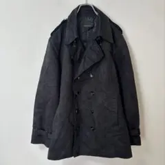 Bareback Realdress ピーコート ベルト付き トレンチコート 黒