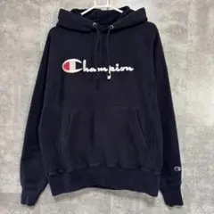 Champion チャンピオン リバースウィーブ パーカー ビッグロゴ S古着