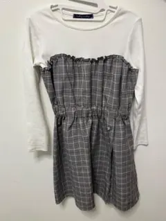 metiy metiy チェック柄ワンピース 140